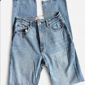 Abercrombie & Fitch 90s Slim Straight - ultra high rise jeans 25 LONG / 0 Long